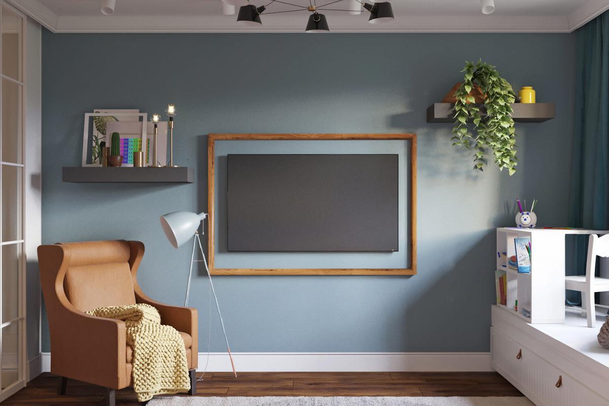 Дизайн гостиной в однокомнатной квартире | Ndesign