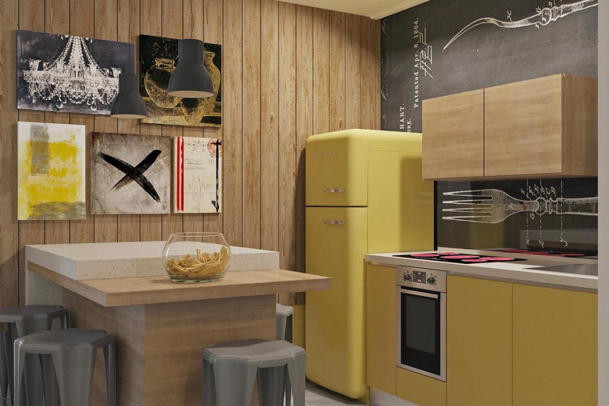 Интерьер маленькой кухни | Ndesign.by