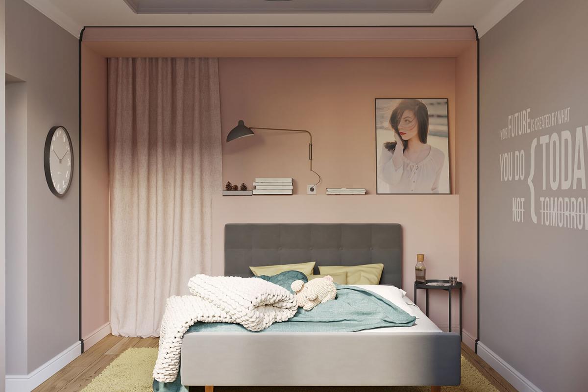 Дизайн спальни в квартире. Туровского 4 | Ndesign